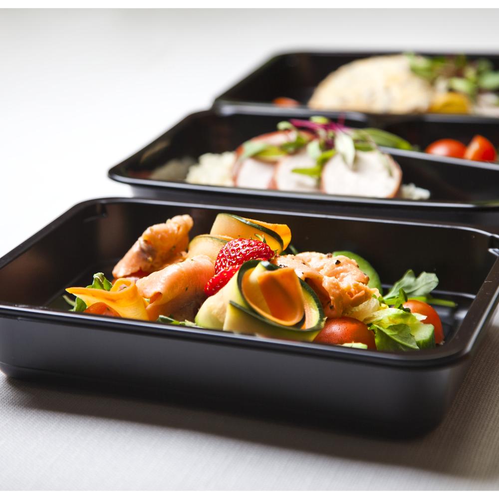 Healthy7 prepared meal boxes with protein, vegetables and rice