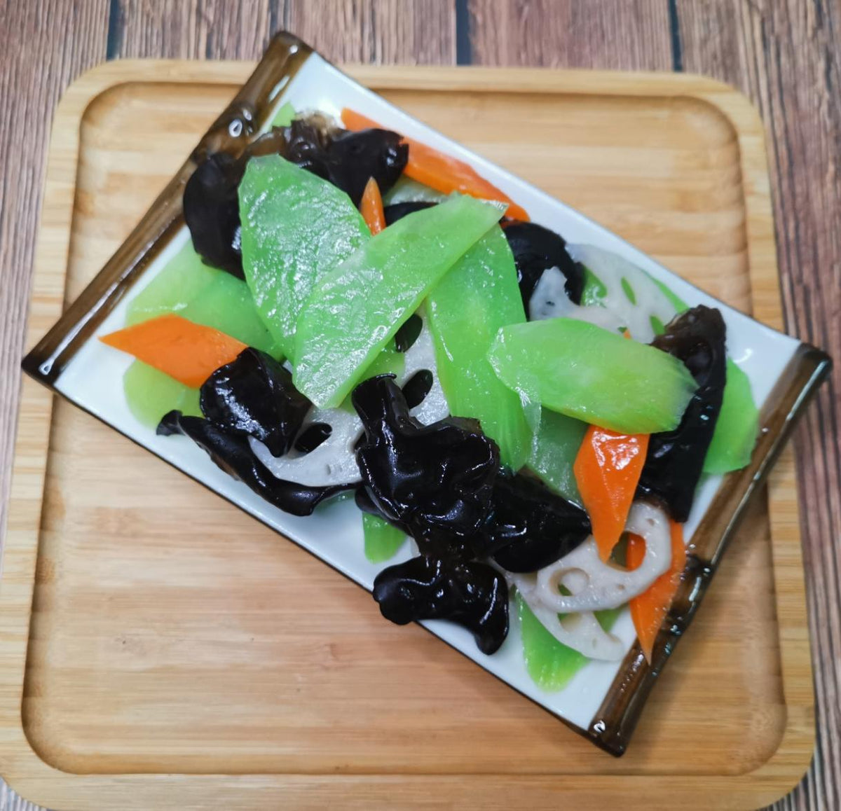 Lotus Root and Garden Vegetable Stir-Fry freshly prepared for healthy family meal delivery in Toronto and the GTA